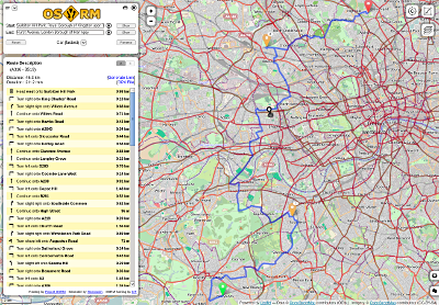 Air quality aware router based on OSRM